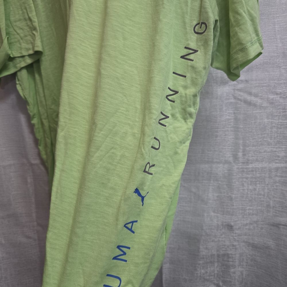 Puma Men's Green Running Shirt